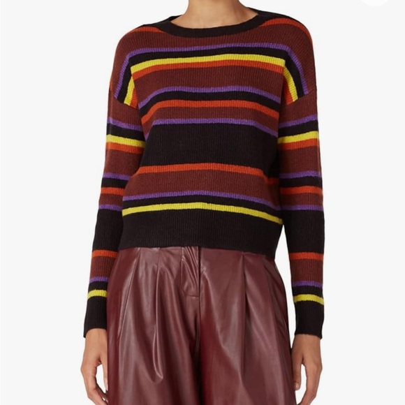 Love, Whit by Whitney Port Pre-Loved Black Striped Sweater Size XXL - Picture 1 of 12